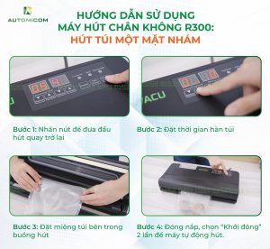 Máy hút chân không bán công nghiệp không kén túi (R300) 